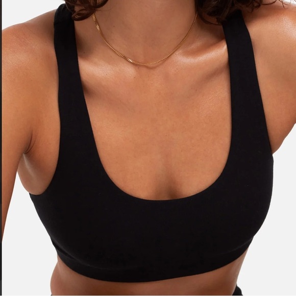 MATE the Label Intimates & Sleepwear Mate The Label Organic Stretch Sports Bra Black Size